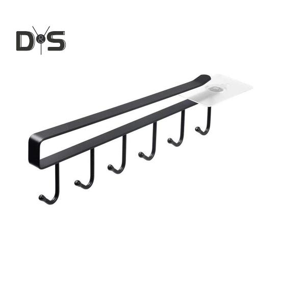 

1/2/3 шт. подставка для кружек и стаканов, стойка для столовых приборов, прочная, несущая, простая в установке, многофункциональная, для кухни, под шкафом, органайзер для хранения всякой всячины, вешалка 1pc чёрный