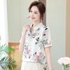 Elegant Chiffon Mid-Sleeve Shirt Set