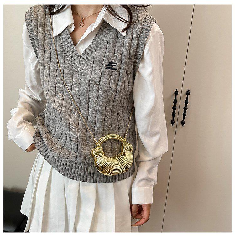 Korean Style Trendy 2025 Acrylic Woven Women's Crossbody and Shoulder Evening Bag
