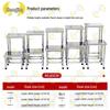 Zhongjing 201 Stainless Steel High Square Stool