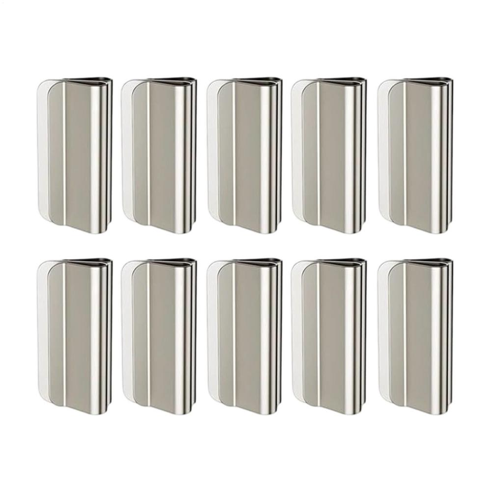 10 Paia di Clip Magnetiche per Tende, Fissaggi per Tende Senza Foratura, Design con Potente Tenuta Magnetica per Tende di Soggiorno/Camera da Letto/Patio