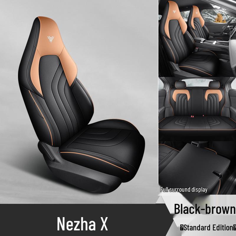 Neta X Full Leather Car Seat Cushion Cover - All-Season, Universal Fit