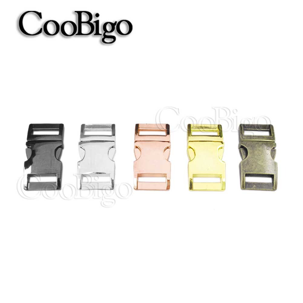 50pcs Quick Release Buckle Curved Paracord Buckles DIY Webbing Bracelet Outdoor Backpack Pets Collar Craft Accessories 5/8"