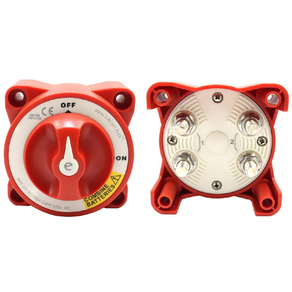 Blue Sea Systems - 32V 350 Amp E-Series Waterproof Ignition Protected Marine Boat Dual Battery Isolator Switches