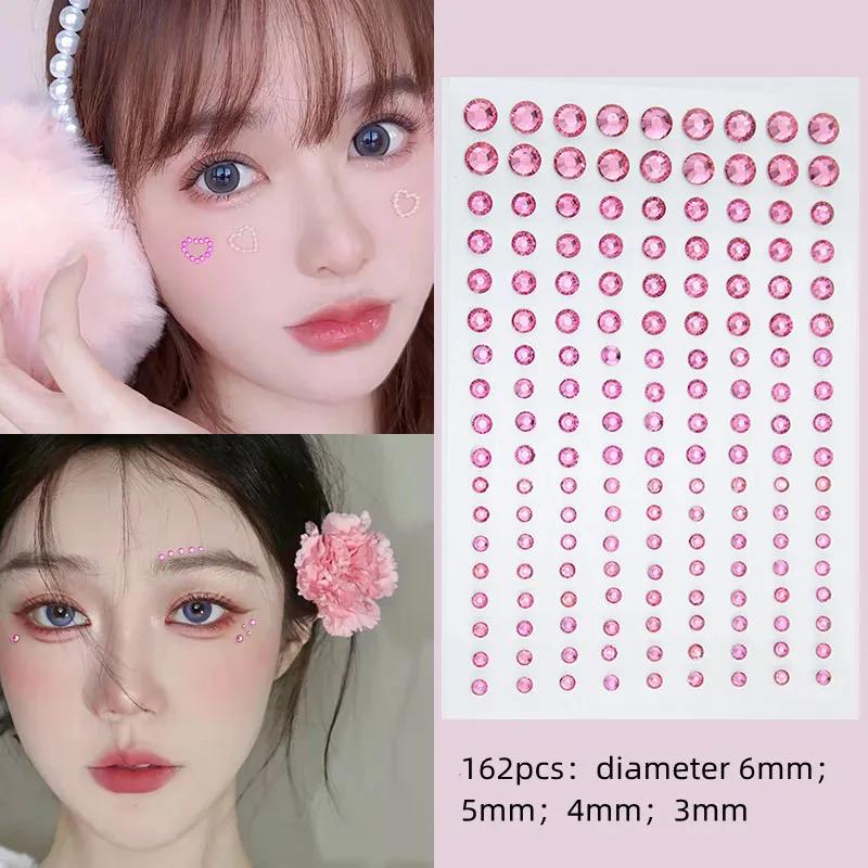 Diamond Crystal Tattoo Sticker Glitter Eyeliner Eyebrow Make Up Face Eyes Diamond Tattoos Rock Rhinestone 3D Eyeliner Stickers