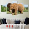 5 Pieces Canvas Wall Arts Animals Modular Poster And Picture Painting Elephone Wallpaper Home Decor Living Room Murals Artwork No Frame
