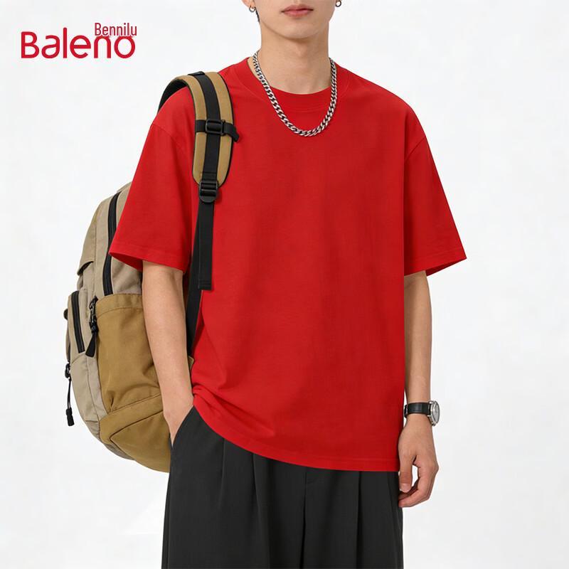 Baleno Men's Loose Fit Pure Cotton Short Sleeve T-Shirt