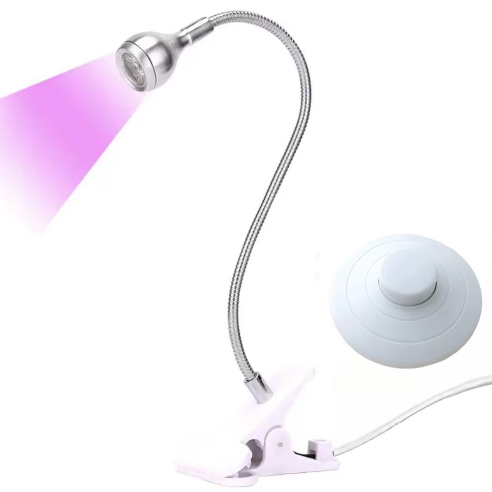 Foot Pedal Switch UV LED Nail Lamp 5W Power Nail Drying Light Gel Polish Curing Lamp DIY Manicure