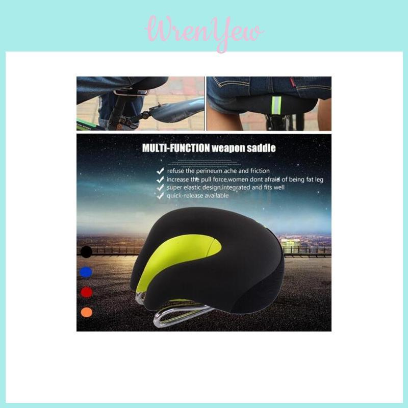 Mountain Mtb Bicycle Bike Saddle Split Nose Cycling Seat Cushion Pad Ergonomic