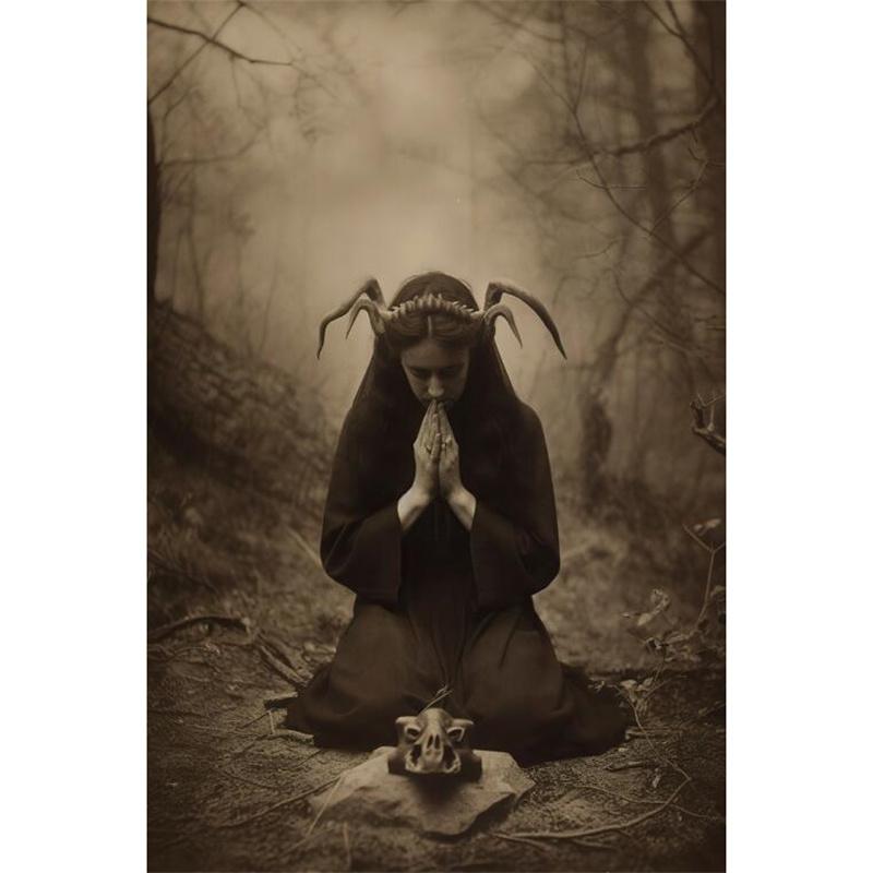 Pictură cu Diamante DIY Artă Dark Academia Estetică Grotescă Kit Cusătură în Cruce Artă Mozaic Pictură cu Diamante Diamante Rotunde Complete Decorațiune de Casă