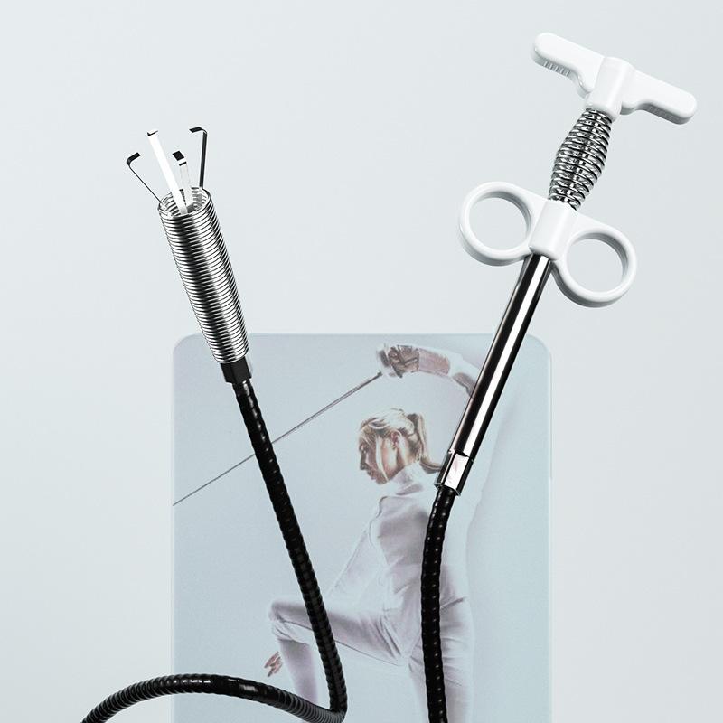 

Земснаряд для канализационных труб с крюком, пружинный земснаряд из стальной проволоки, канализационный инструмент, туалет, земснаряд для труб для мойки овощей