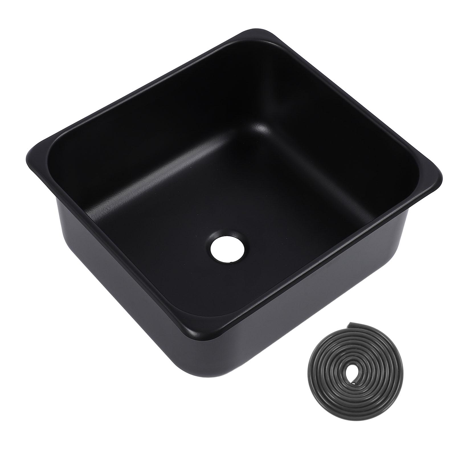 

Мойка для кухни RV из нержавеющей стали 304, 13,78x12,6x5,91 дюйма, врезная мойка с одной чашей и сливным отверстием 40 мм