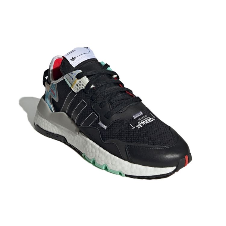 Adidas Originals Nite Jogger Fabric Sports Comfortable Shock Absorption Wear-Resistant Lightweight Low-Top Lifestyle Casual Shoes GW4228