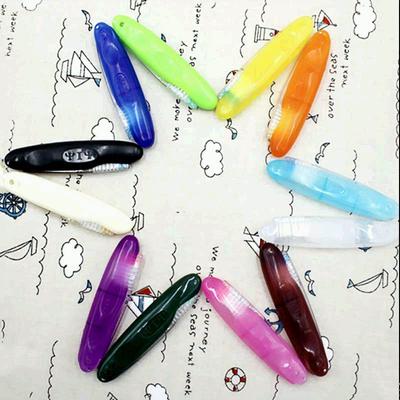 Foldable Tooth Brush Travel Toothbrush Travel Toothbrush Solid Color Portable Toothbrush