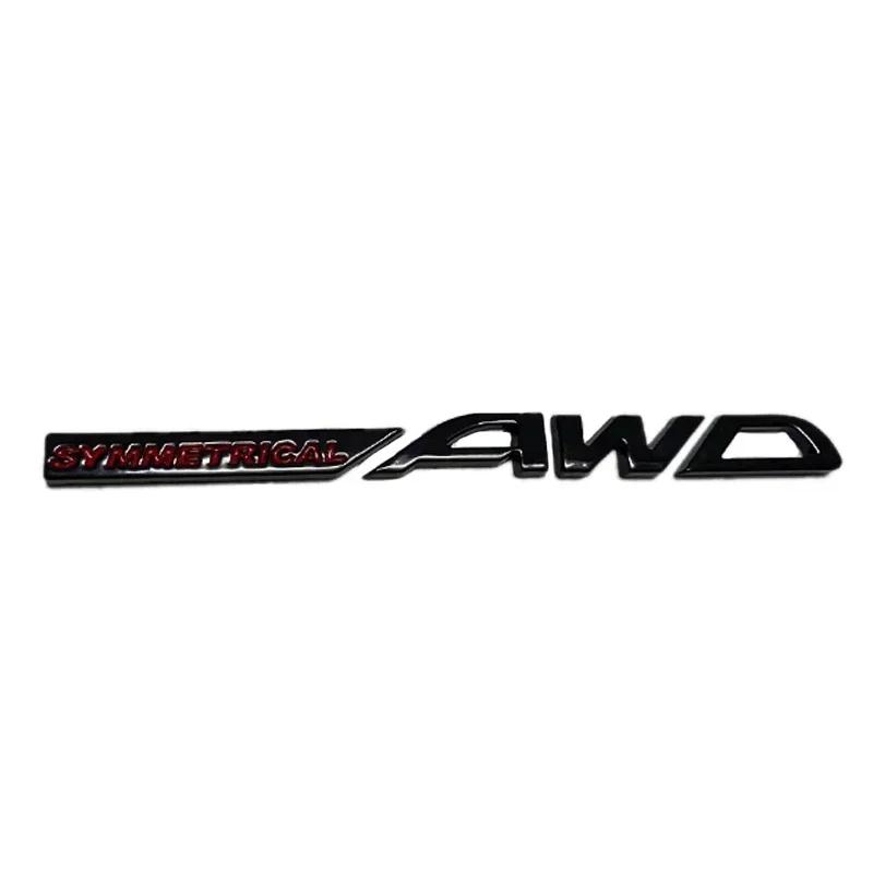 Metal Car Rear Trunk Emblem Stickers Side Badge Decal for Subaru SYMMETRICAL AWD Logo WRX Forester XV Outback Impreza Legacy Z7