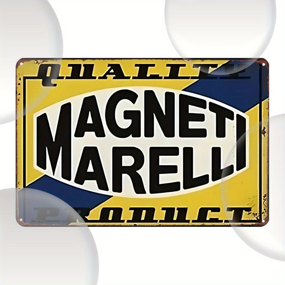Metal Tin Sign Magneti Marelli Auto Parts Wall Art Waterproof 20x30cm