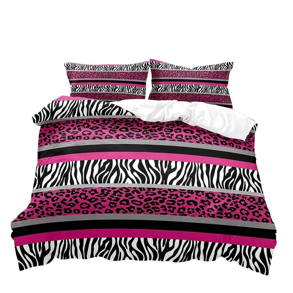 Luxury Leopard Duvet Cover Queen Bedding Sets, Black Comforter Quilt Cover, Cheetah Print Gifts for Men B