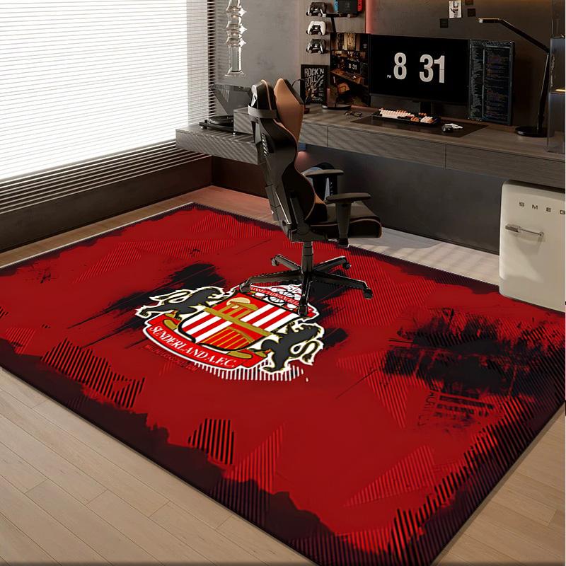 1PC rug Sunderland Crest Carpet, Chair Rug,Area Rug for Office Bedroom living rooms bedroom, Doormat decor Christmas fan gifts