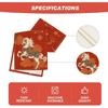Artoid Mode Propitious Clouds Steeds Red Chinese Zodiac Horse Happy 2026 Lunar New Year Table Runner, Spring Festival Winter Kitchen Dining Table