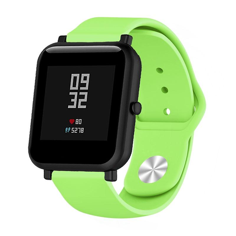 Classic And Durable 20mm Soft Silicone Sport Watch Band Strap For Amazfit Bip Youth