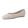 Weiwei Women's Rhinestone Pointed Toe Flats - Low Heel Slip-on Loafers with Soft Sole