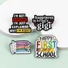 Creative Geometric Enamel Brooch - Colorful Alloy Pin for Backpack or Clothing