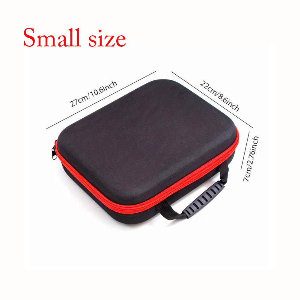 Red Oxford Fabric Tool Storage Bag With EVA Shock Proof Pouch For Electric Drill And Grinder Organizer Case