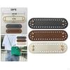 18x5cm 7.09x1.97 Inch Crochet Bag Bottom Leather Bottoms for Bags Cushion Base with Holes and