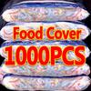 100/1000x Food Covers Plastic Kitchen Disposable Fresh-keeping Lid Food Covers Elastic Warp Packaging Storage Bags Wholesale