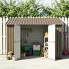 Galvanized Steel Panels, Set of 12, 129 x 45 cm, Brown