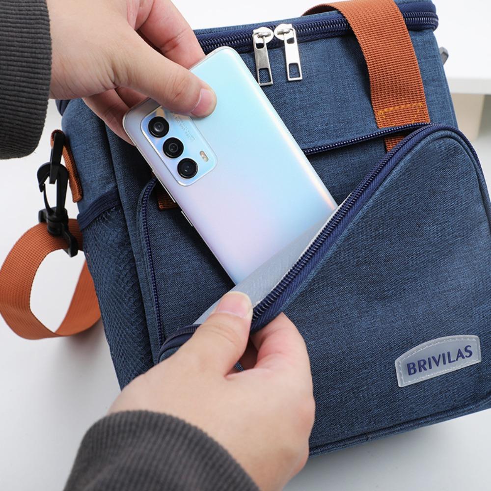 Große Kapazität Lunchtasche Tragbare Isolierte Tasche Modische Kühlertaschen für Lebensmittel Büro
