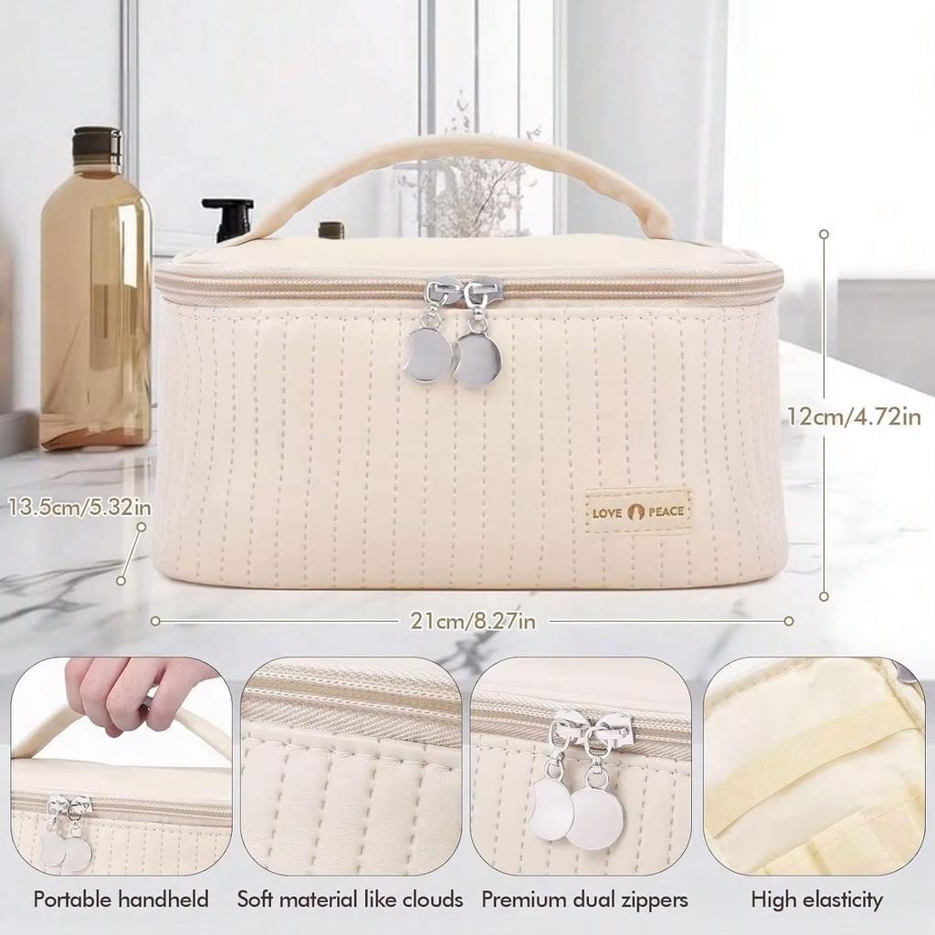 Audiophile Makeup Large Popular Vanity Cosmetic 21cm x 12cm x Pouch, Capacity, Portable, Pouch, Pouch, Cute, Stylish, Lightweight, Waterproof,