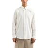 Armani Exchange Solid Color Button Down Long Sleeve Shirt Men shirts White XM000431-AF13131-F0045