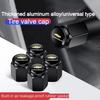 4Pcs/Set Tire Valve Caps Premium Metal Rubber Seal Fit for Chevrolet Silverado Impala Malibu Equinox Cruze Camaro Blazer Aveo