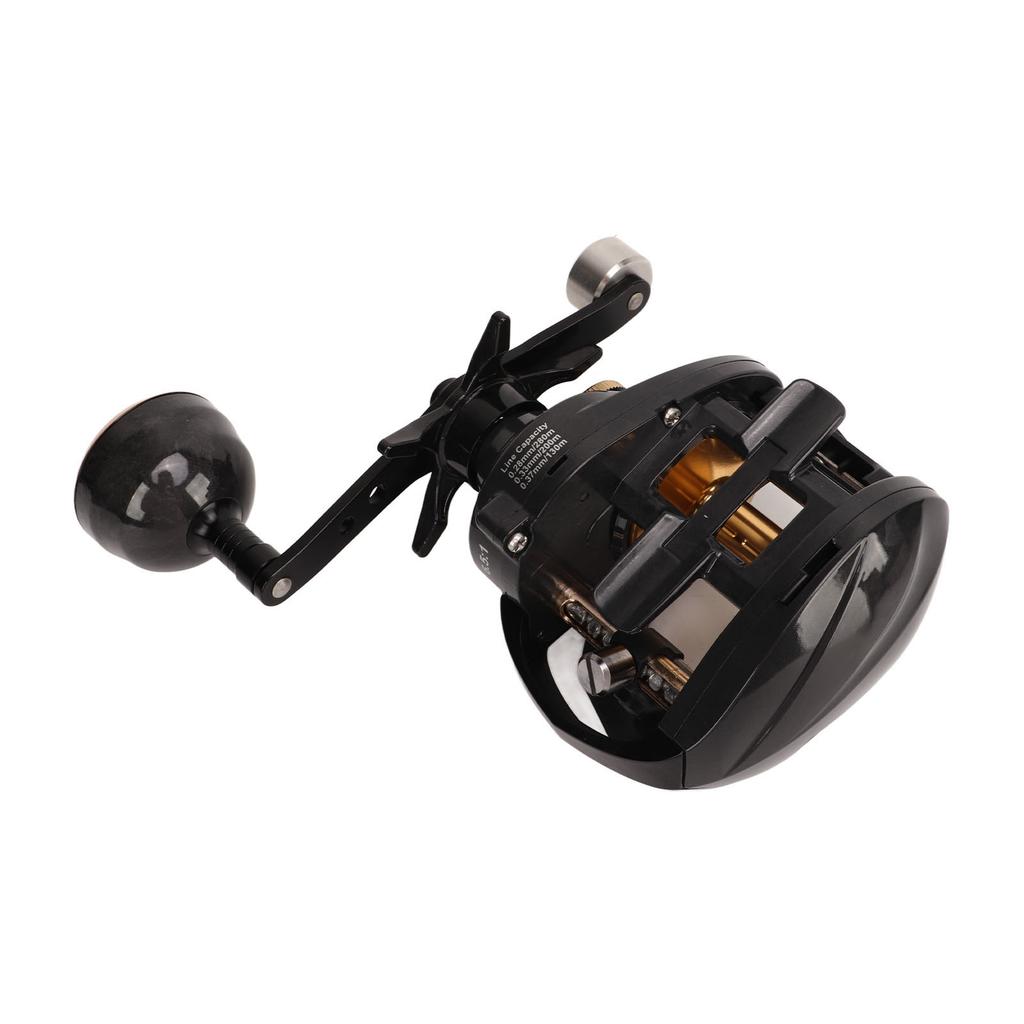 Fishing Baitcasting Reel Low Noise Carbon Fiber Reel Metal Body Baitcaster Reel for Fishing Left Hand