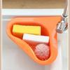 Sink Swan Drain Basket Household Punch-Free Kitchen Vegetable Washing Multi-Functional Pool Triangular Plastic Water Filter Rack