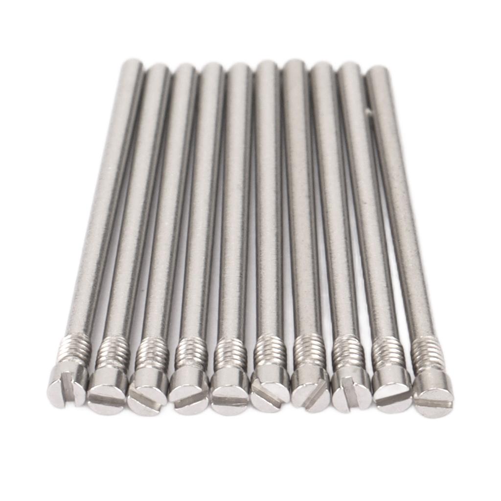 10pcs Watch Strap Screw Tube Steel Precise Professional Lightweight Wear Resistant Watch Band Screw