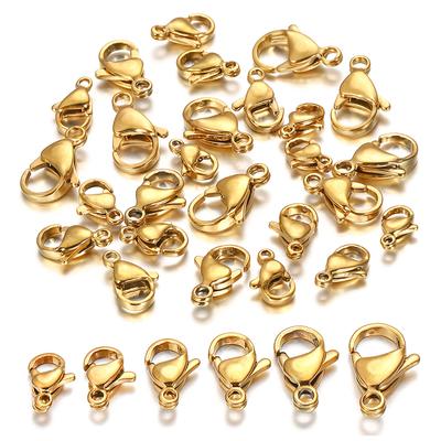 30 Teile/los Edelstahl Silber/Gold Überzogene Karabinerverschluss Krallenverschlüsse Für Armband Halskette Kette Diy Schmuck Machen Erkenntnisse liefert