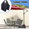 Canopy Sandbags Canopy Leg Weights Reusable Fillable Ballast Triangular Windproof Zipper Closure Nylon Handle For Vendor