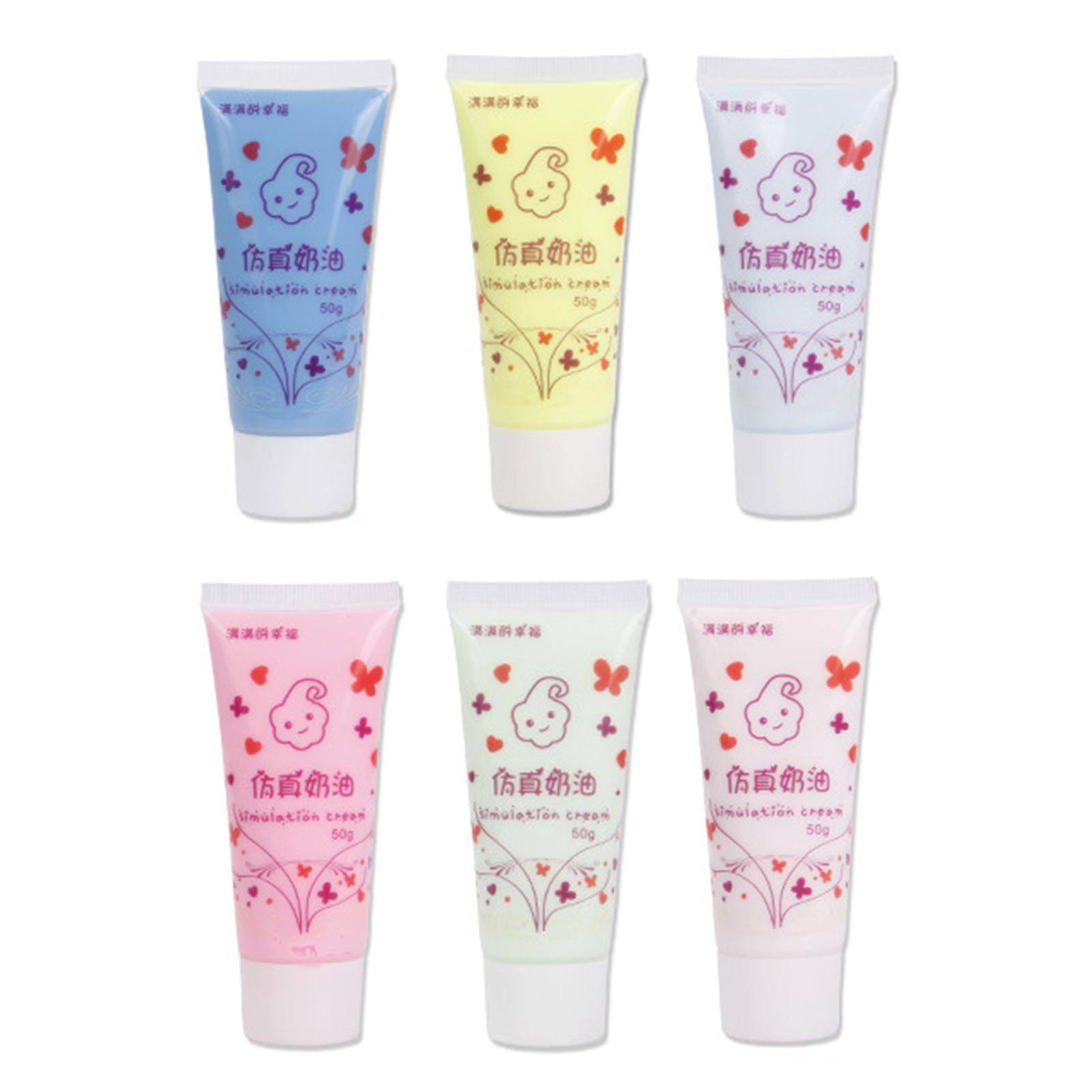 

6 предметов DIY Crafts Cream Glue Fake Whipping Cream Clay Kawaii Cell Phone Case Decoration