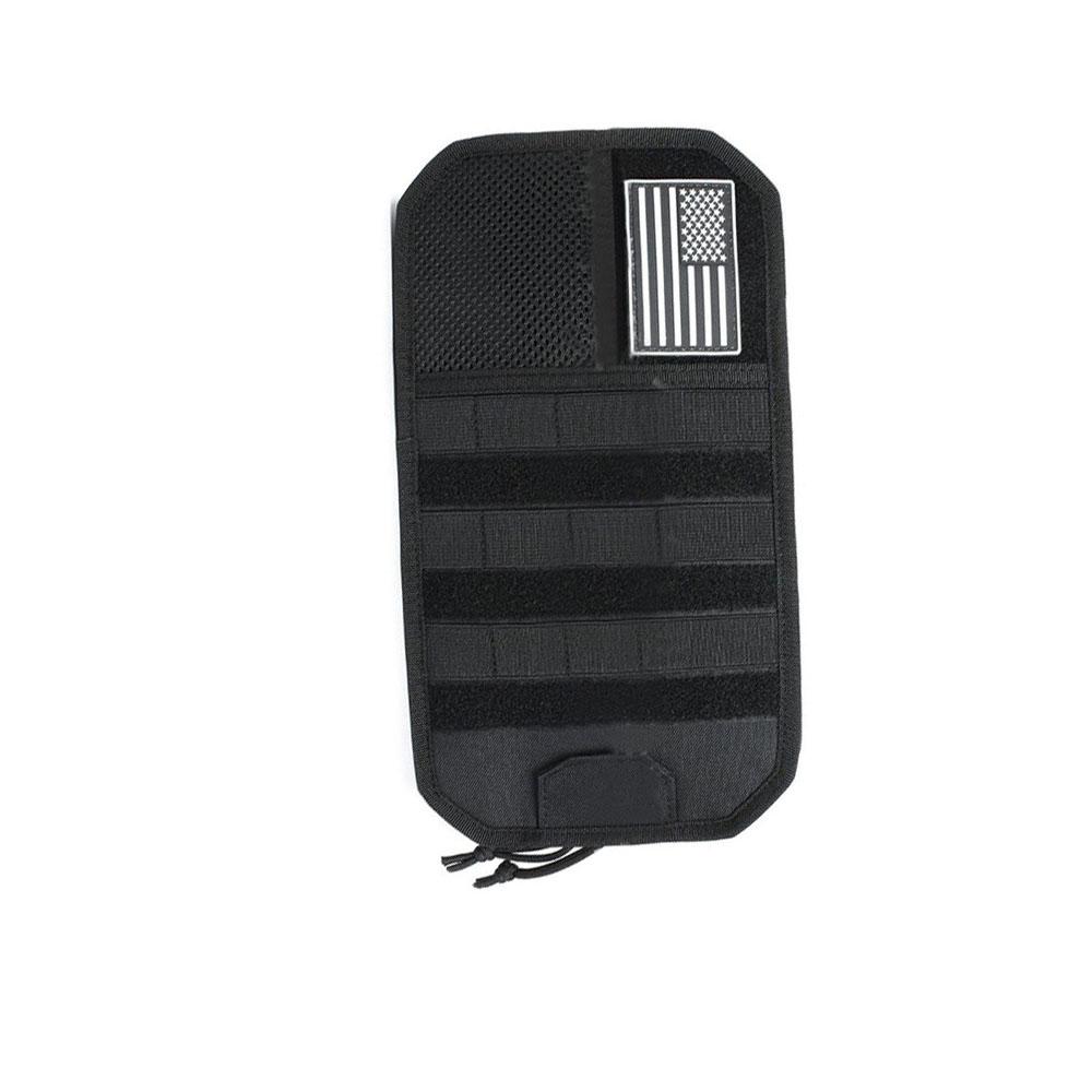 Car Sun Visor Organizer with Zipper Visor Storage Pouch and Glasses Clip