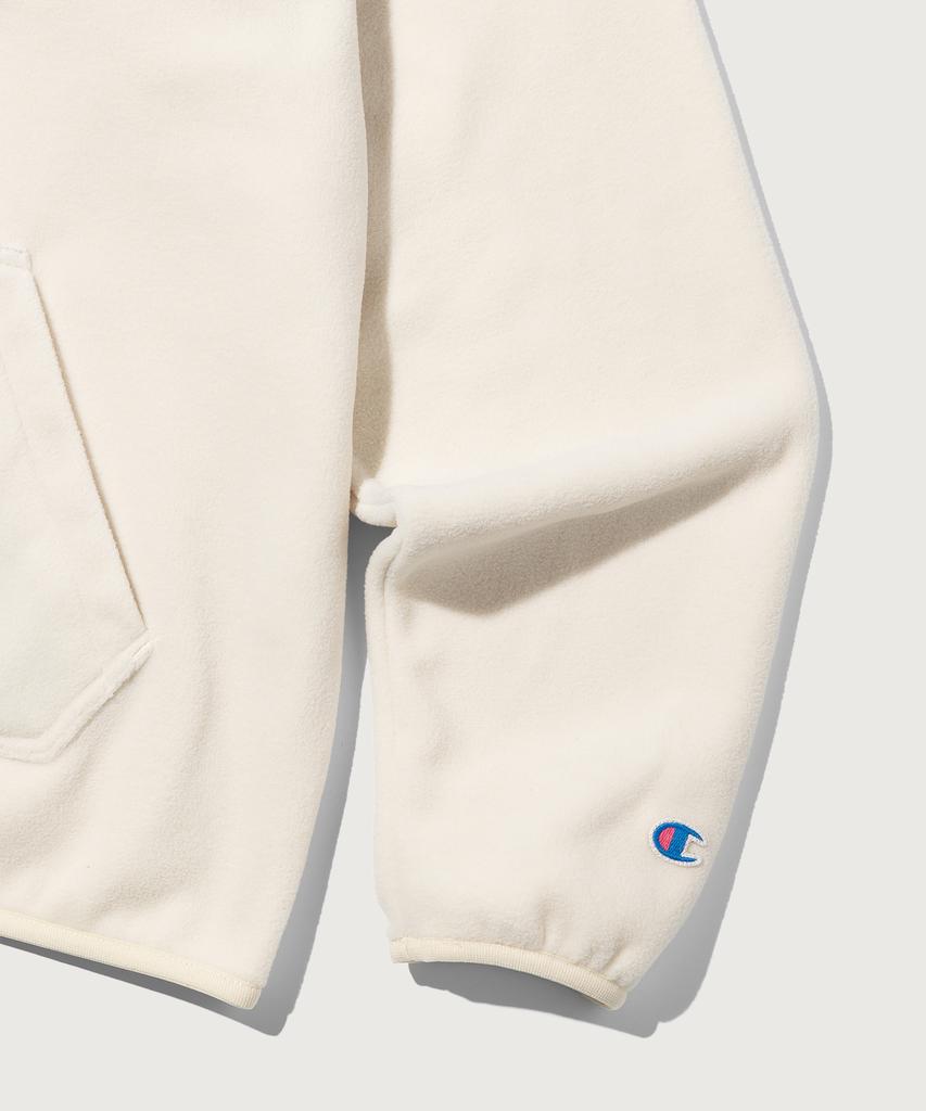 Champion Heritage Polartec Loose Fit Half Zip Fleece Ecru