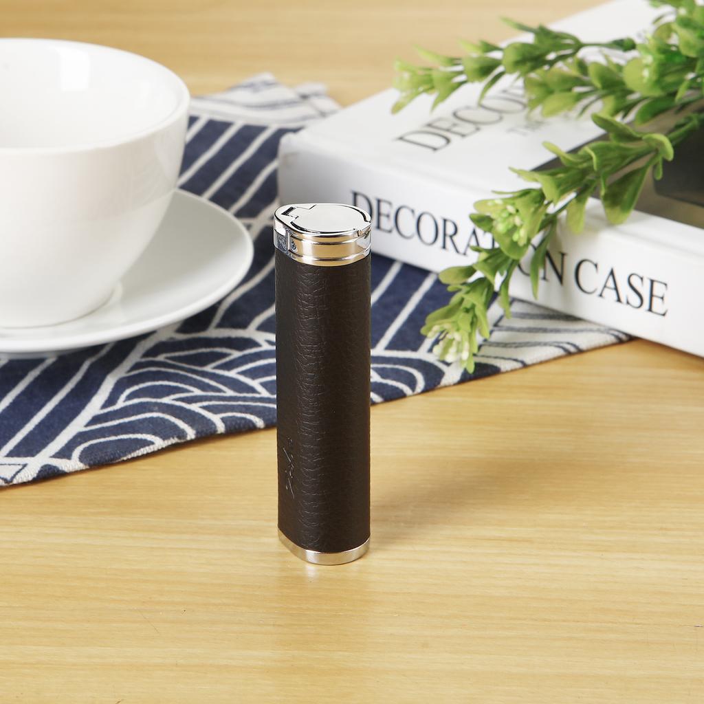 Portable Leather Toothpick Holder Metal Toothpick Box Portable Toothpick Storage Case Needle Case Outdoor Travel