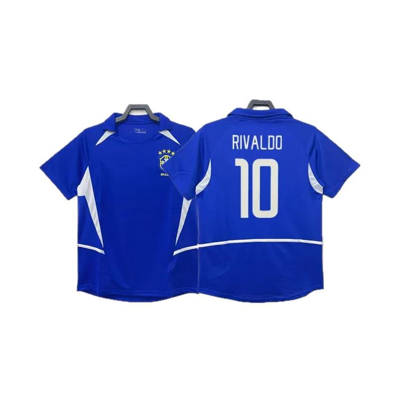 Brasilien Retro Fußballtrikot: Pelé, Cafu, Ronaldo, Rivaldo, Carlos, Dunga, Branco