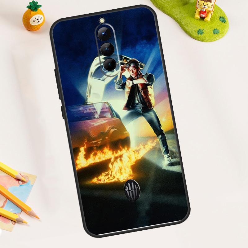 Back to the Future Car Case For ZTE Nubia RedMagic 11 Pro Plus 10 9 8 8S 9S 10S Pro 5G 5S 6 7 6S 7S Pro 11 Air Cover