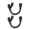 Dual IEC320 C19 Female To IEC320 C20 Male Power Cord Y Type Splitter IEC320 C19 To C20 Splitter