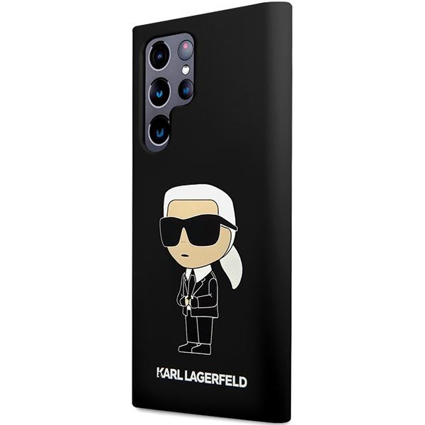 Etui do Samsung Galaxy S24 Ultra Karl Lagerfeld Silicone Ikonik Czarne