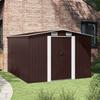 VidaXL Garden Shed 257x298x178 Cm Metal Brown 143343
