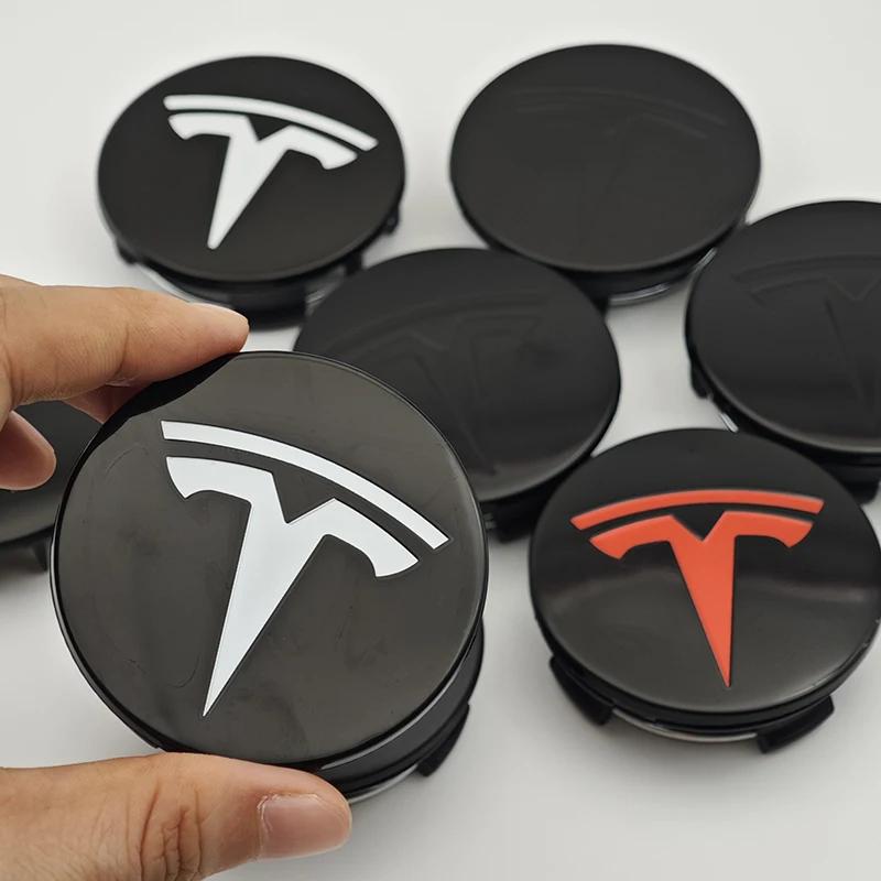 4pcs 56mm ABS Tesla Model 3 Model Y Original Covers Hub Caps Wheel Center Caps for Tesla Model Y X S Auto Accessories