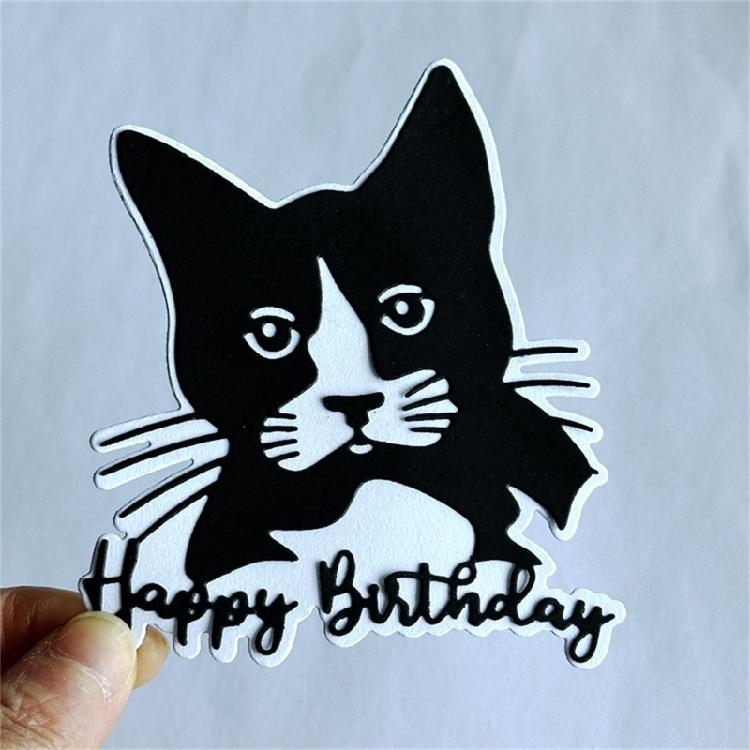 Happy Birthday Cutting Dies Scrapbooking Stencils Carbon Steel Die Cut Templates for Card Making Photo Album Decoration